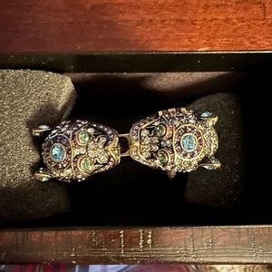 Heidi Daus bangle bracelet watch. Colorful dragon design.